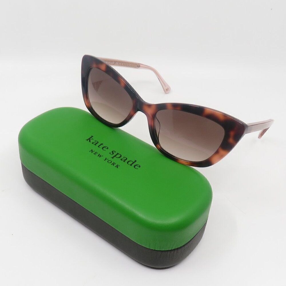Kate Spade New Merida/G/S 086 Tortoise/Brown Gradient Cat Eye Sunglasses.
